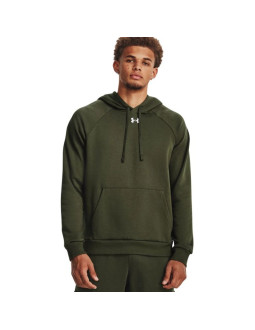 Bluza męska under armour rival fleece hoodie oliwkowa 1379757 390 xl