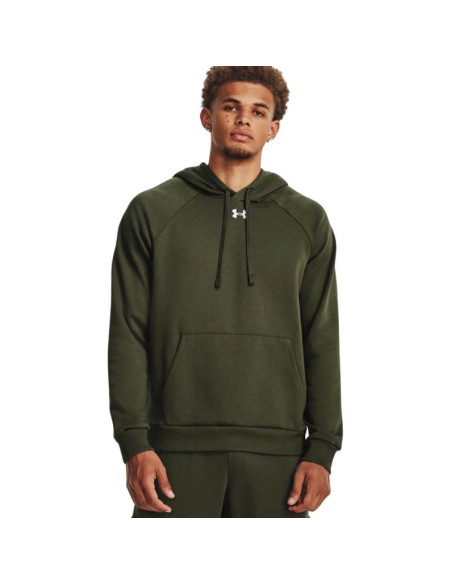 Bluza męska under armour rival fleece hoodie oliwkowa 1379757 390 xl