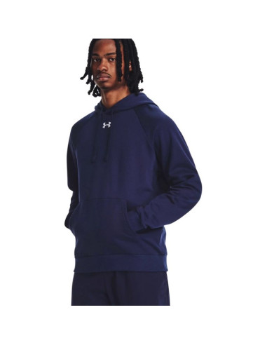 Bluza męska under armour rival fleece hoodie granatowa 1379757 410 m
