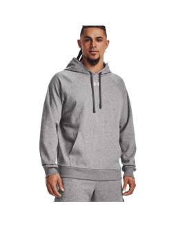 Bluza męska under armour rival fleece hoodie szara 1379757 025 xl