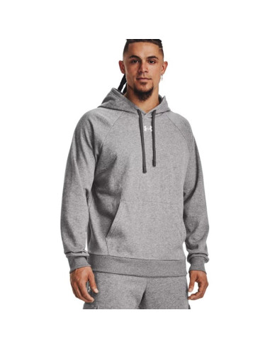 Bluza męska under armour rival fleece hoodie szara 1379757 025 xl