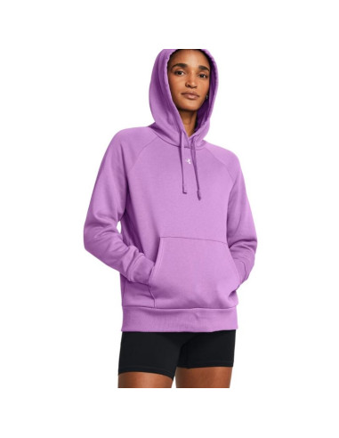 Bluza damska under armour rival fleece hoodie fioletowa 1379500 560 m