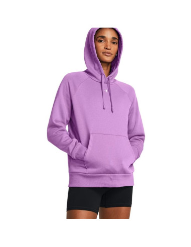 Bluza damska under armour rival fleece hoodie fioletowa 1379500 560 m