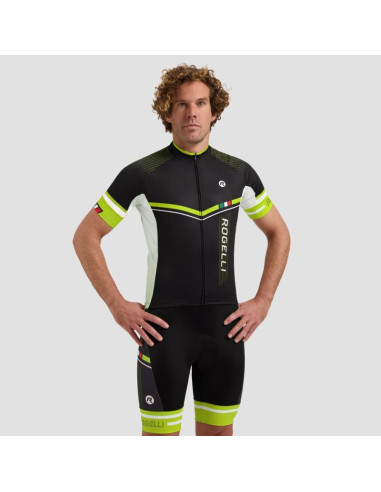 Rogelli koszulka gara mostro ii czarno-żółta 6xl