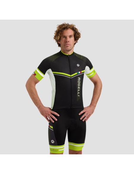 Rogelli koszulka gara mostro ii czarno-żółta 6xl