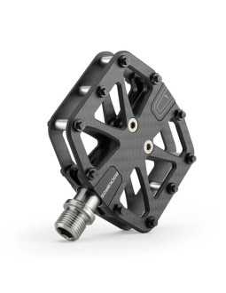 Pedały rowerowe rockbros c525 z włokna węglowego platformowe - czarne 2