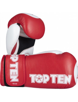 Rękawice bokserskie top ten star-xlp 10 oz czerwone