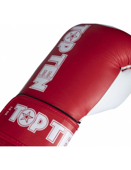 Rękawice bokserskie top ten star-xlp 10 oz czerwone