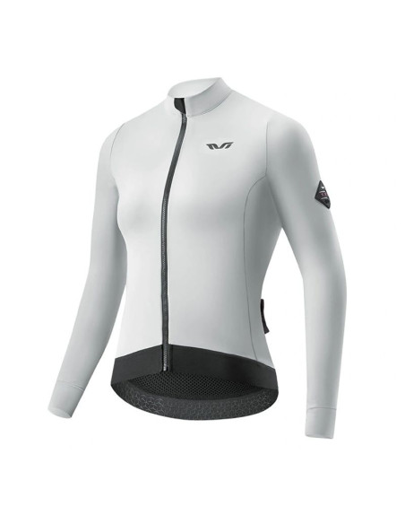 Bluza kolarska damska rockbros ydwt006 tvi ocieplana jesień/zima m - biało-szara