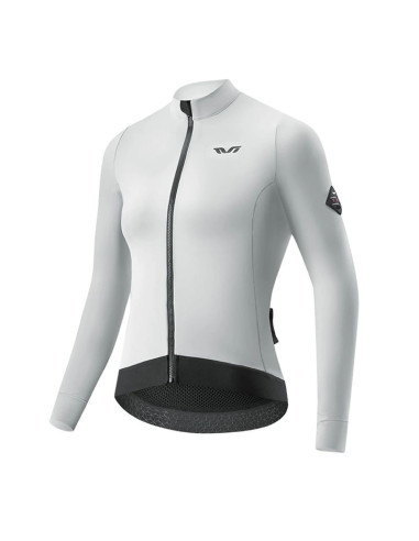Bluza kolarska damska rockbros ydwt006 tvi ocieplana jesień/zima l - biało-szara