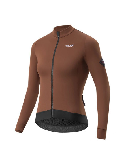 Bluza kolarska damska rockbros ydwt006 tvi ocieplana jesień/zima l - brązowa