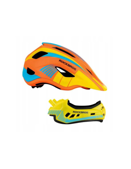 Rockbros kask dziecięcy tt-32soyb 48-53cm pomarań