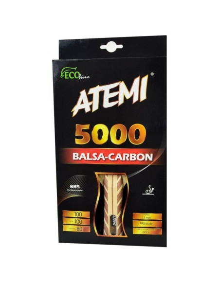 Rakietka do tenisa stołowego atemi 5000 balsa carbon concave