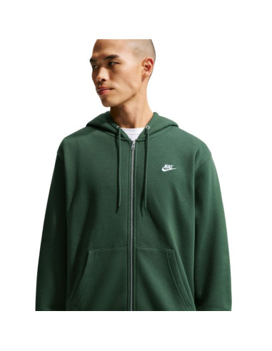 Bluza męska nike club bb fz hoodie zielona fn3861 323