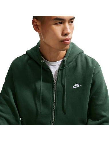 Bluza męska nike club bb fz hoodie zielona fn3861 323