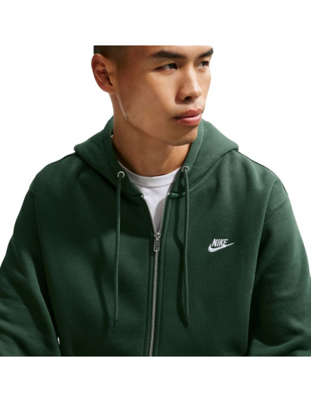 Bluza męska nike club bb fz hoodie zielona fn3861 323
