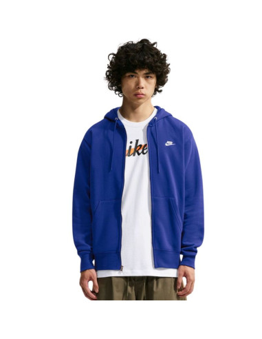 Bluza męska nike club bb fz hoodie niebieska fn3861 455
