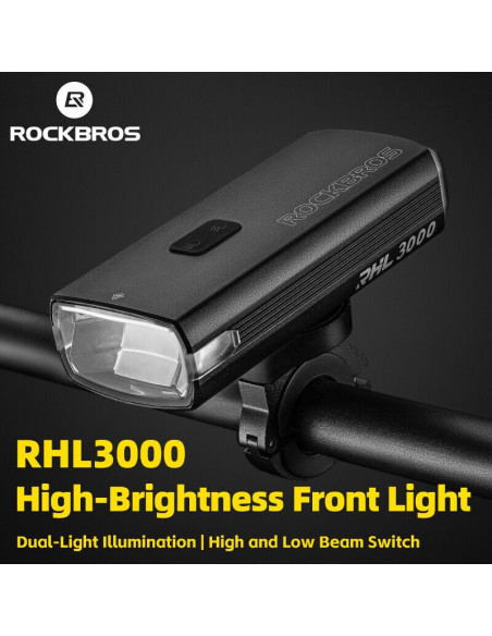 Rockbros lampka przód 3000 lumen