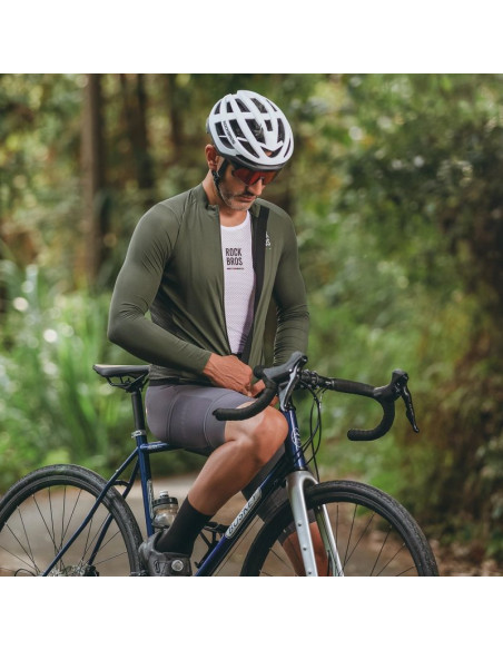 Koszulka kolarska rockbros 15220003003 road to sky męska długi rękaw m - zielona