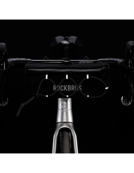 Torba rowerowa rockbros tl002 road to sky 1,5 l na kierownicę wodoodporna - czarna