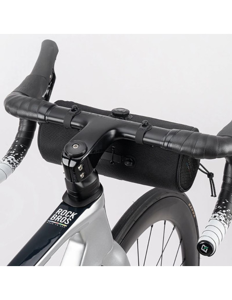 Torba rowerowa rockbros tl002 road to sky 1,5 l na kierownicę wodoodporna - czarna