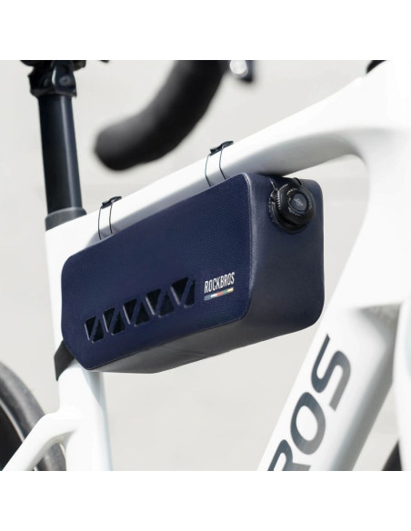 Torba rowerowa rockbros as-140 road to sky wodoodporna pod ramę 1,7 l - niebieska