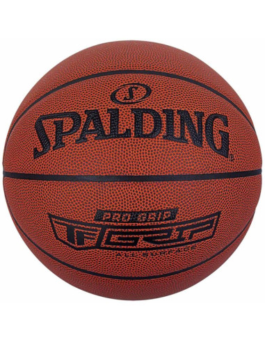 Piłka do koszykówki spalding pro grip brązowa 76874z