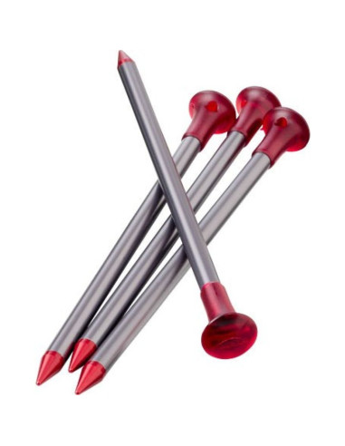 Msr carbon-core kołek aluminium, włókno węglowe czerwony, srebrny 4 szt.