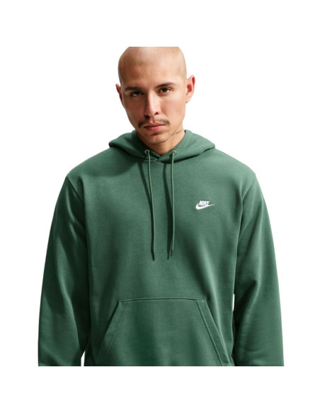 Bluza męska nike club ft po hoodie zielona fn3866 323