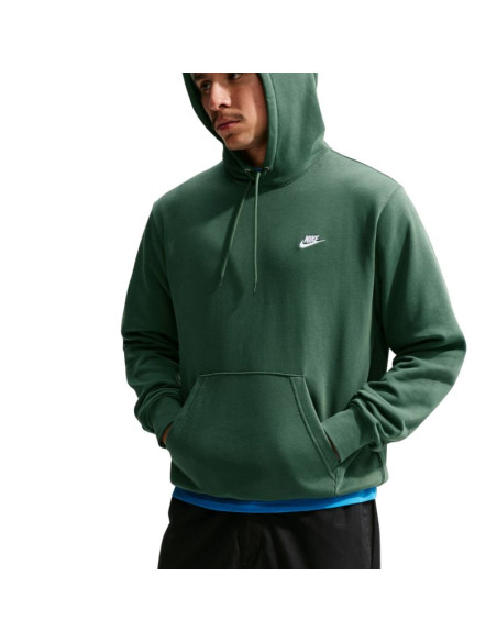 Bluza męska nike club ft po hoodie zielona fn3866 323