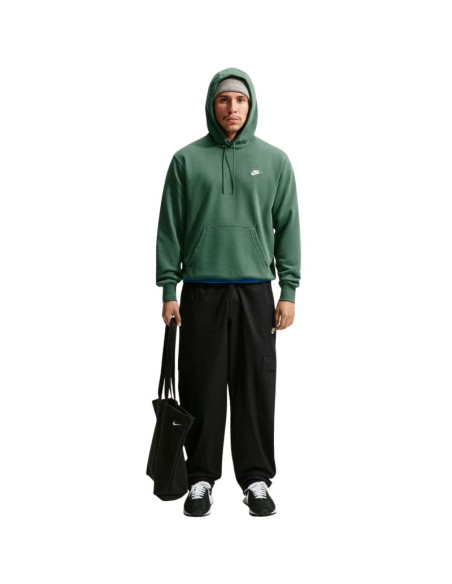Bluza męska nike club ft po hoodie zielona fn3866 323