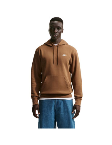Bluza męska nike club bb brązowa fn3859 270
