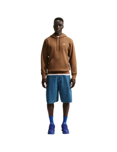 Bluza męska nike club bb brązowa fn3859 270