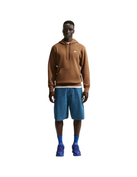 Bluza męska nike club bb brązowa fn3859 270