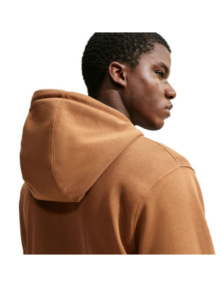 Bluza męska nike club ft po hoodie jasny brąz fn3866 270