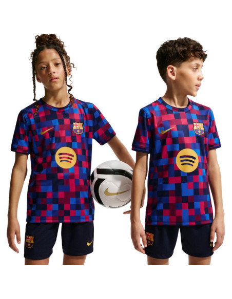 Koszulka dla dzieci nike fc barcelona bordowo-niebieska ii1752 621