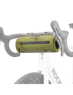 Torba rowerowa rockbros as-145 road to sky na kierownicę wodoodporna 2 l - zielona