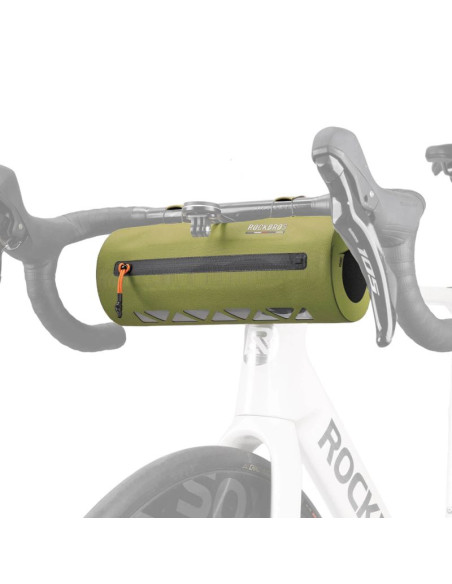 Torba rowerowa rockbros as-145 road to sky na kierownicę wodoodporna 2 l - zielona