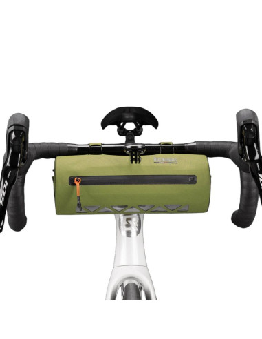 Torba rowerowa rockbros as-145 road to sky na kierownicę wodoodporna 2 l - zielona