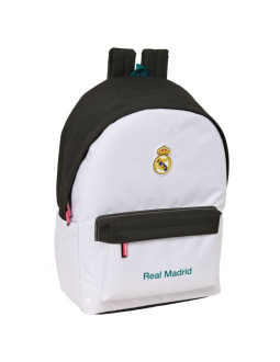 Real madryt plecak sportowy z usb i z miejscem na laptopa double backpack 612554820