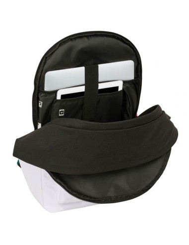 Real madryt plecak sportowy z usb i z miejscem na laptopa double backpack 612554820