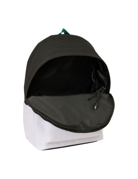 Real madryt plecak sportowy z usb i z miejscem na laptopa double backpack 612554820