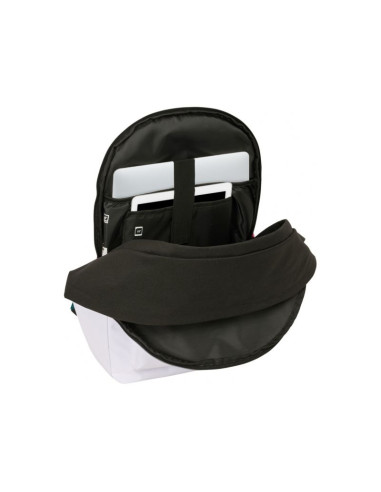 Real madryt plecak sportowy z usb i z miejscem na laptopa double backpack 612554820