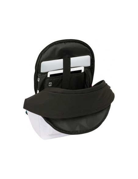 Real madryt plecak sportowy z usb i z miejscem na laptopa double backpack 612554820