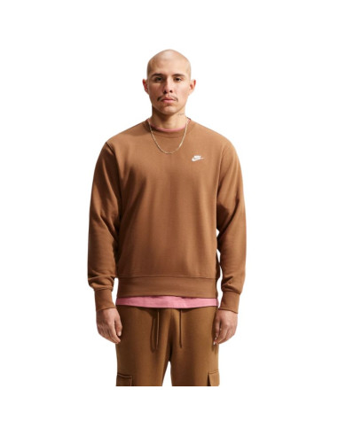 Bluza męska nike club ft jasny brąz fn3888 270