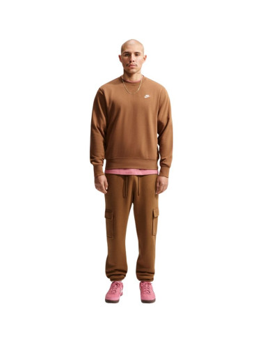 Bluza męska nike club ft jasny brąz fn3888 270