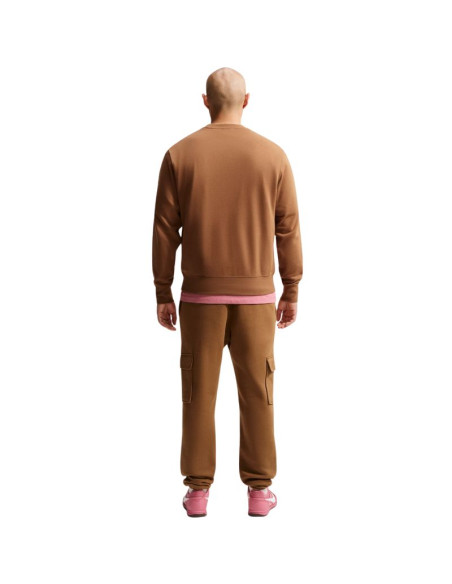 Bluza męska nike club ft jasny brąz fn3888 270