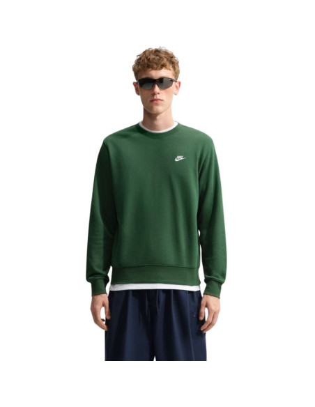 Bluza męska nike club ft zielona fn3888 323