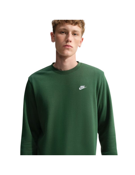 Bluza męska nike club ft zielona fn3888 323