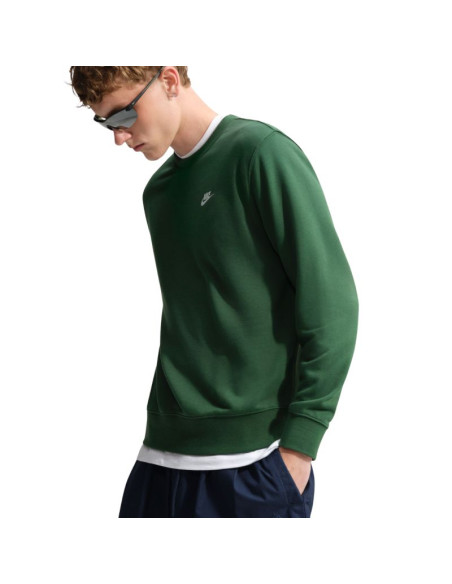 Bluza męska nike club ft zielona fn3888 323